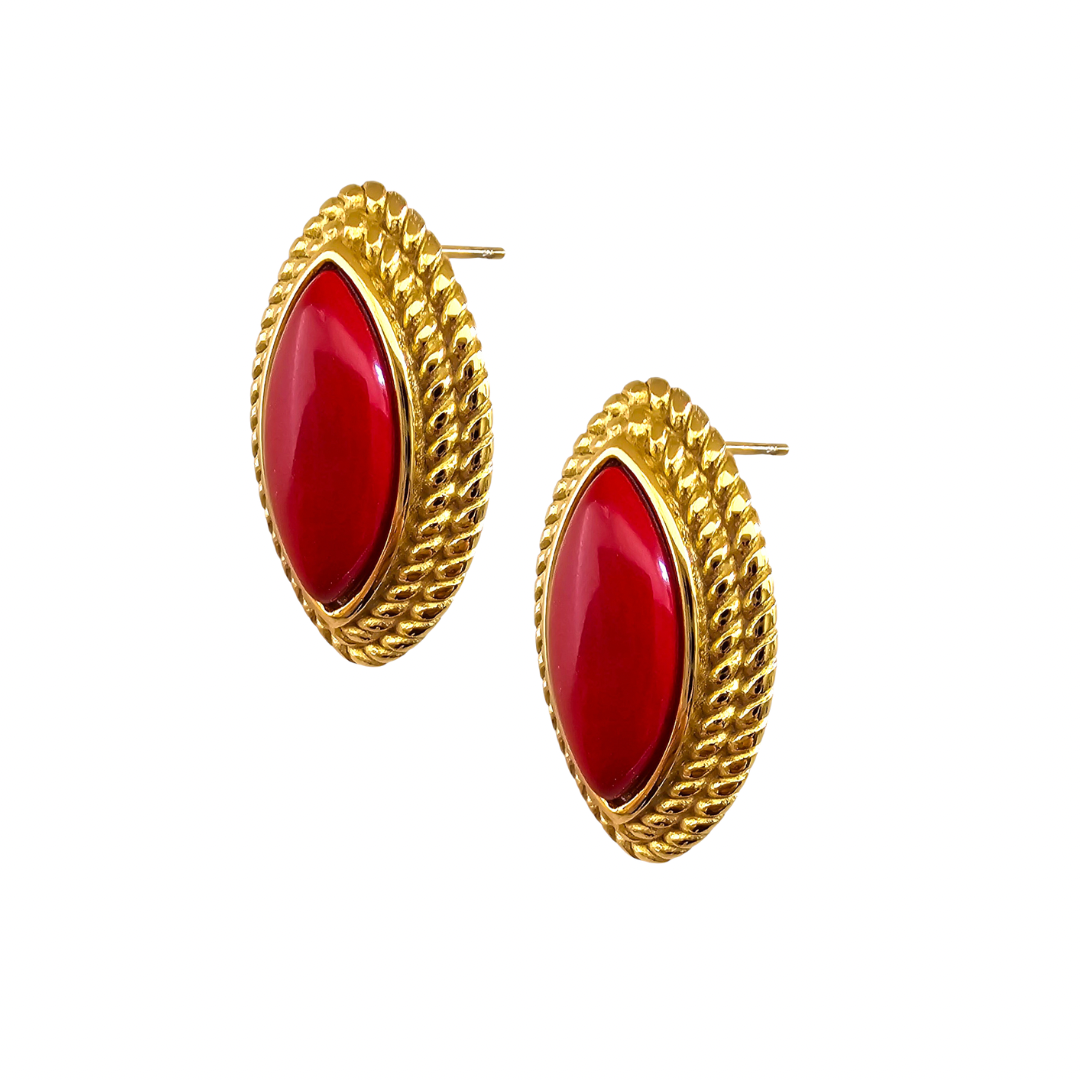 Vintage Red Earring